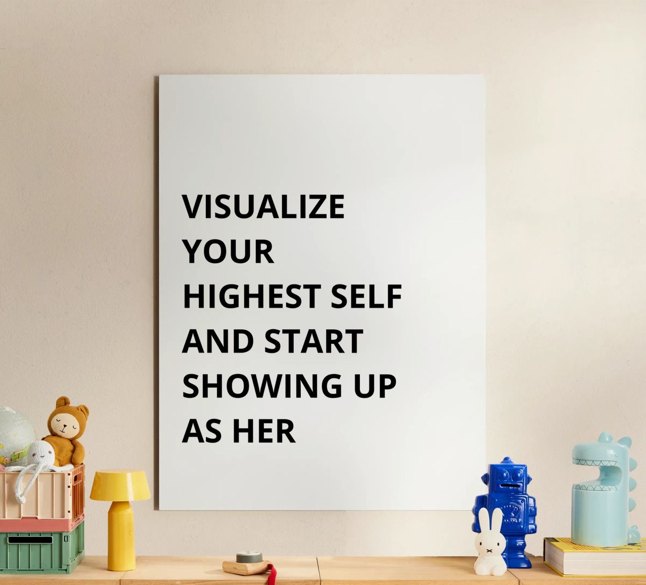 Visualize your highest self and start showing up as her alluminio dibond da Magnific