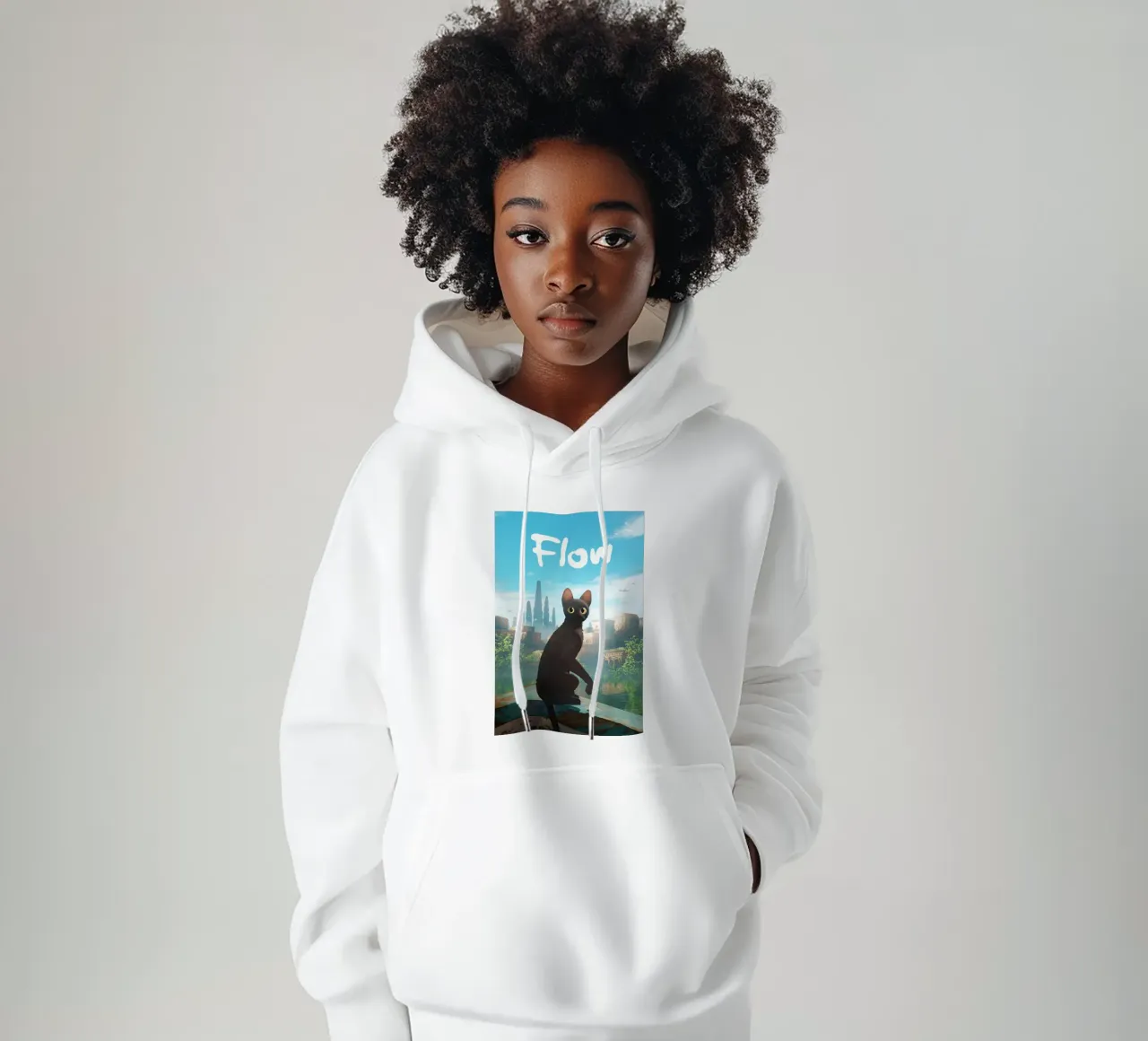 Cat Flow Movie felpa con cappuccio da Attaboy Dsgn