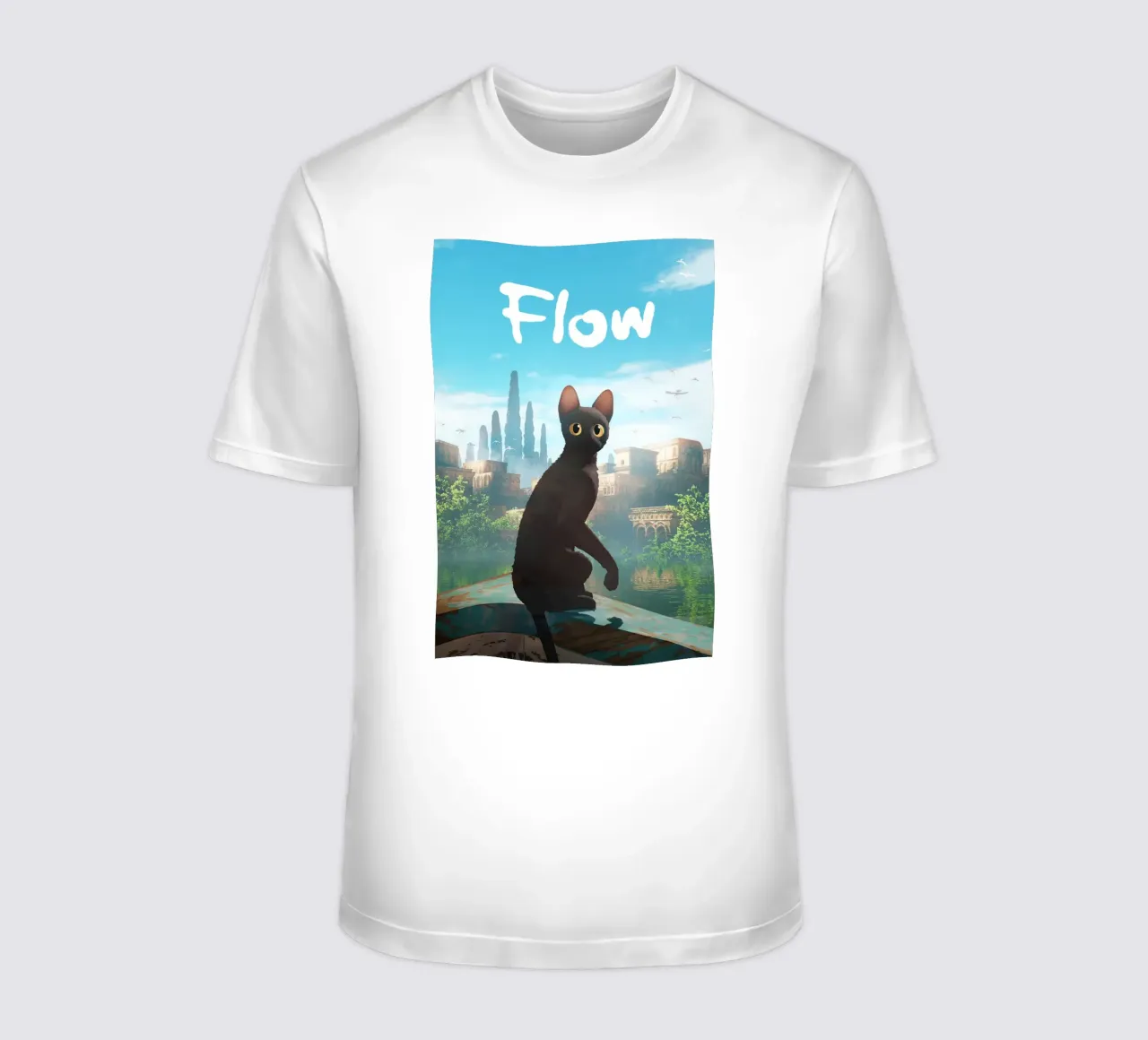 Cat Flow Movie t-shirt da Attaboy Dsgn