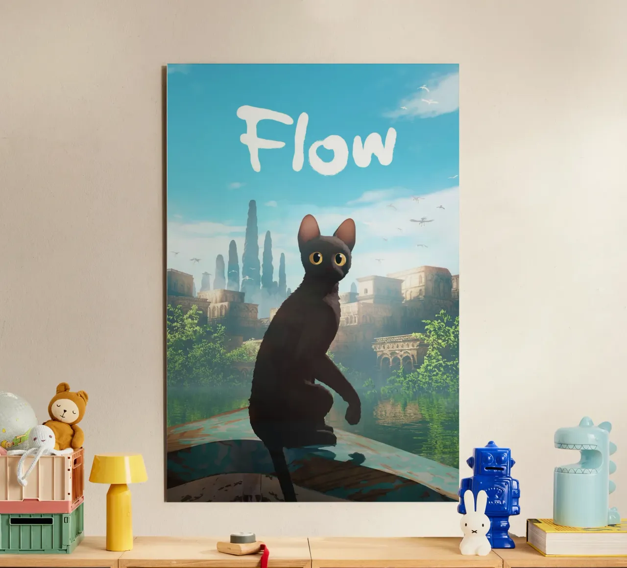 Cat Flow Movie alluminio dibond da Attaboy Dsgn