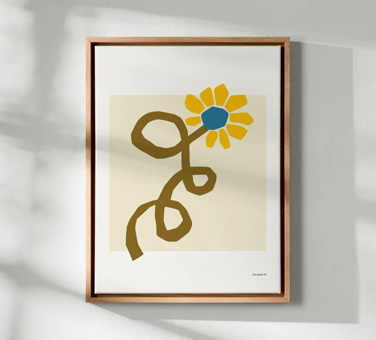 Color Flow No 52 tela con Cornice a cassetta da treechild