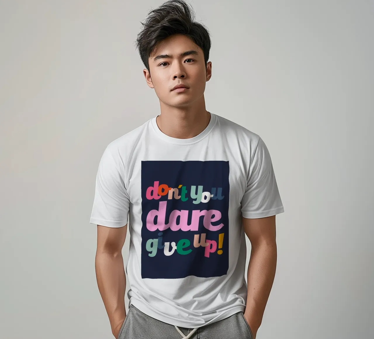 Don't You Dare Give Up t-shirt da susanapaz