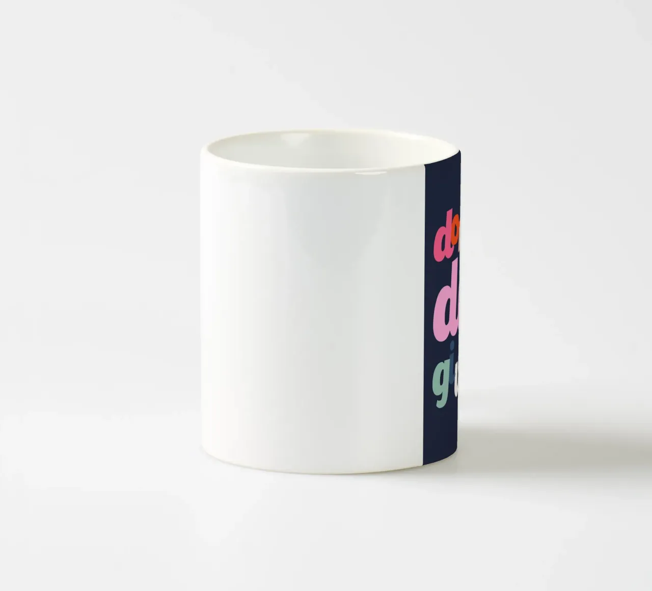 Don't You Dare Give Up tazza in ceramica da susanapaz