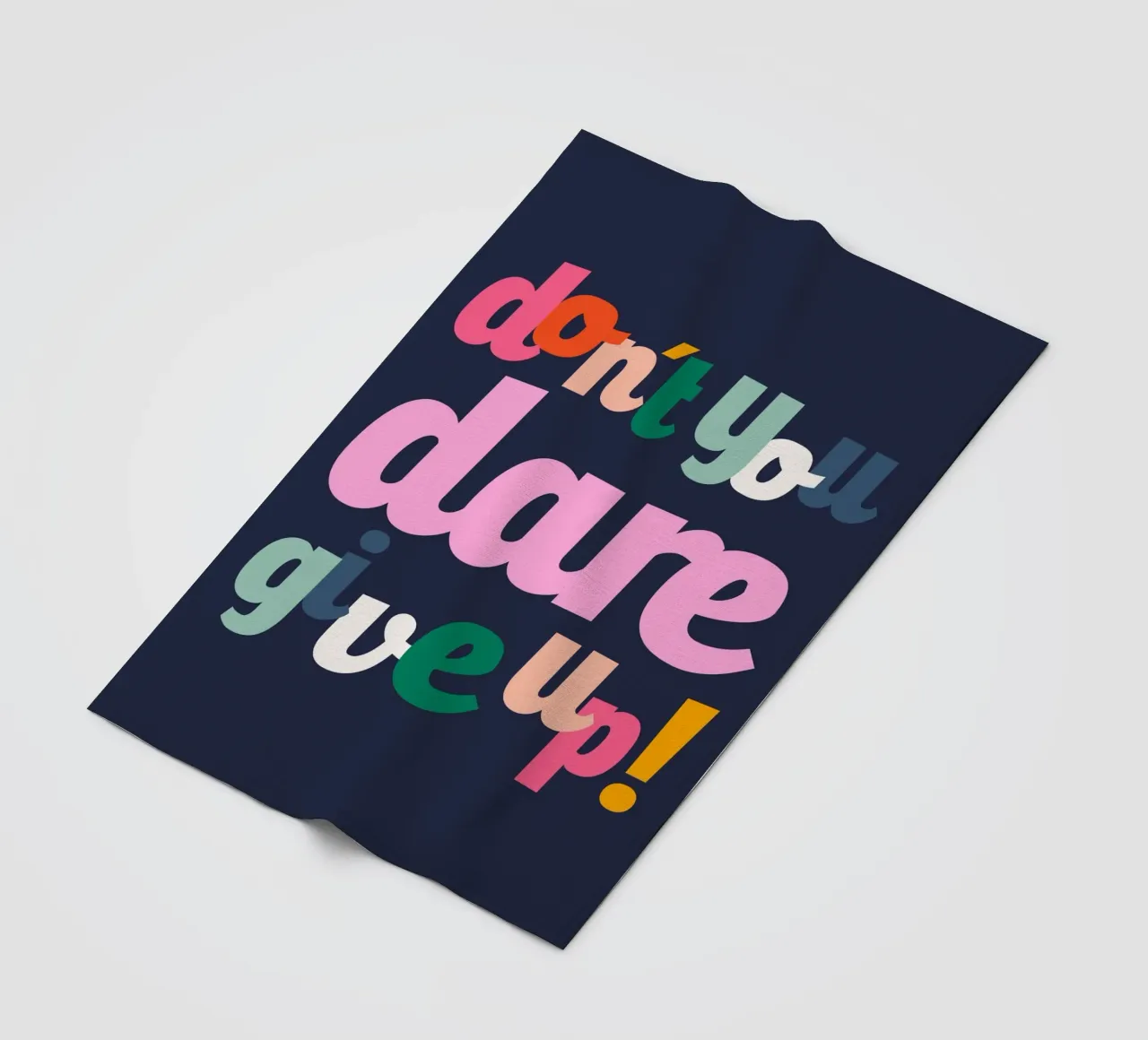 Don't You Dare Give Up coperta in pile da susanapaz
