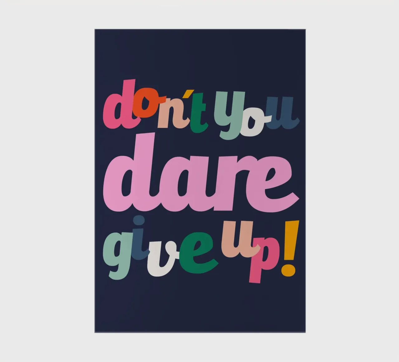 Don't You Dare Give Up notebook by susanapaz