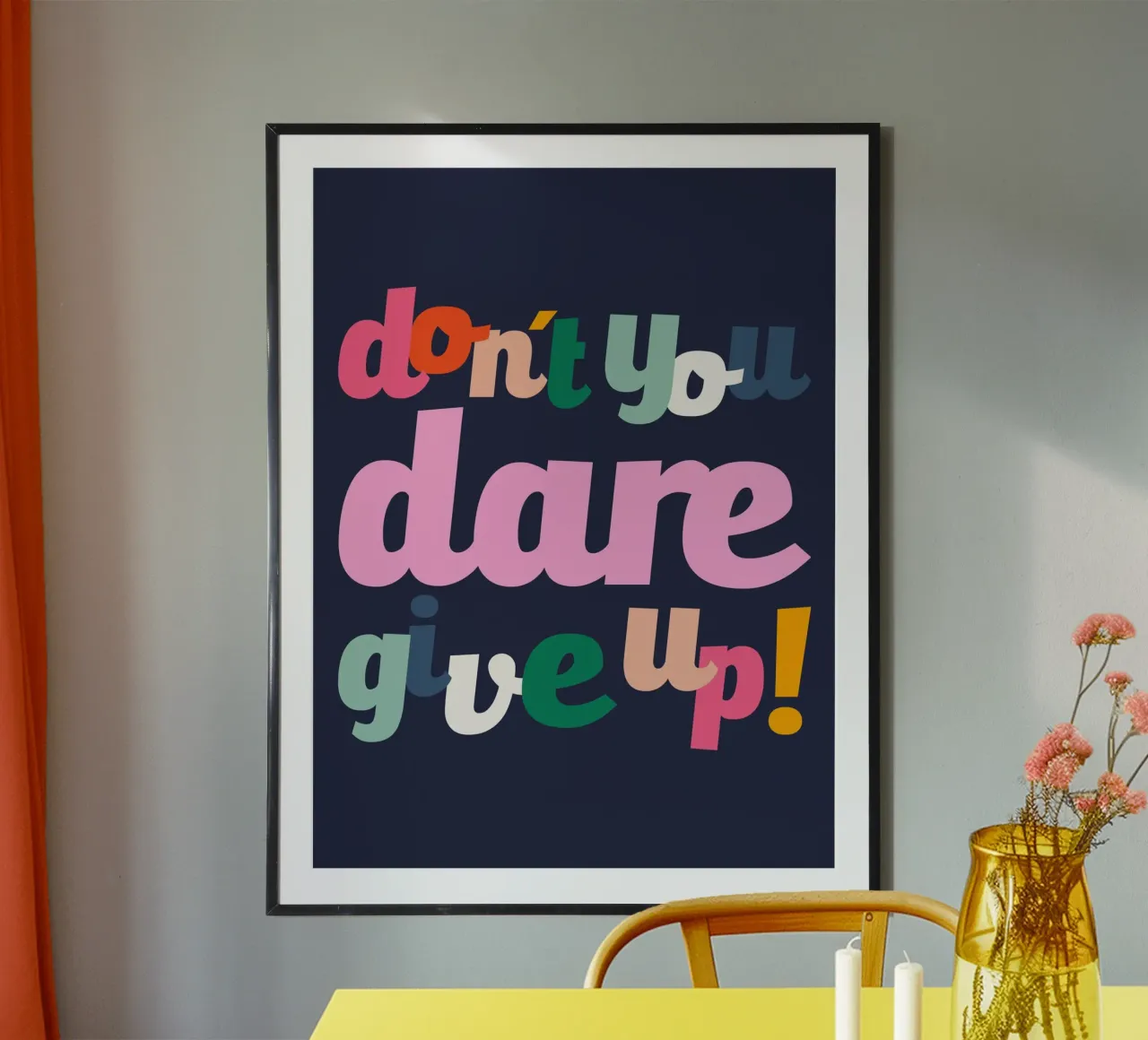 Don't You Dare Give Up carta hahnemühle da susanapaz