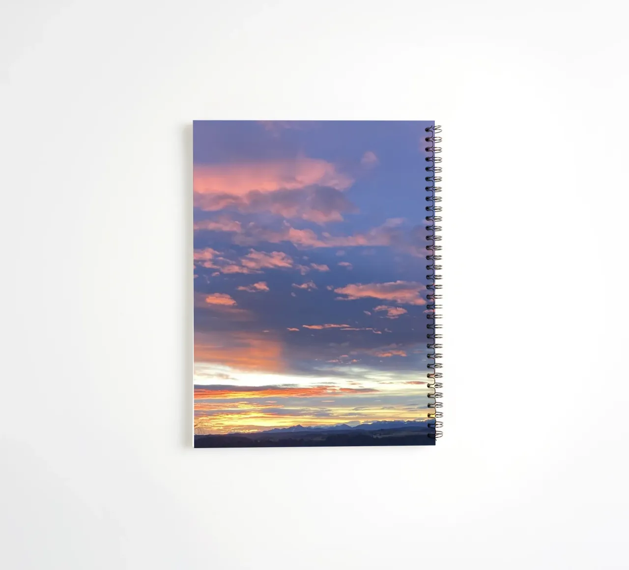 Sunrise in the foothills of the Alps spiral notebook by Art Studio by Iris