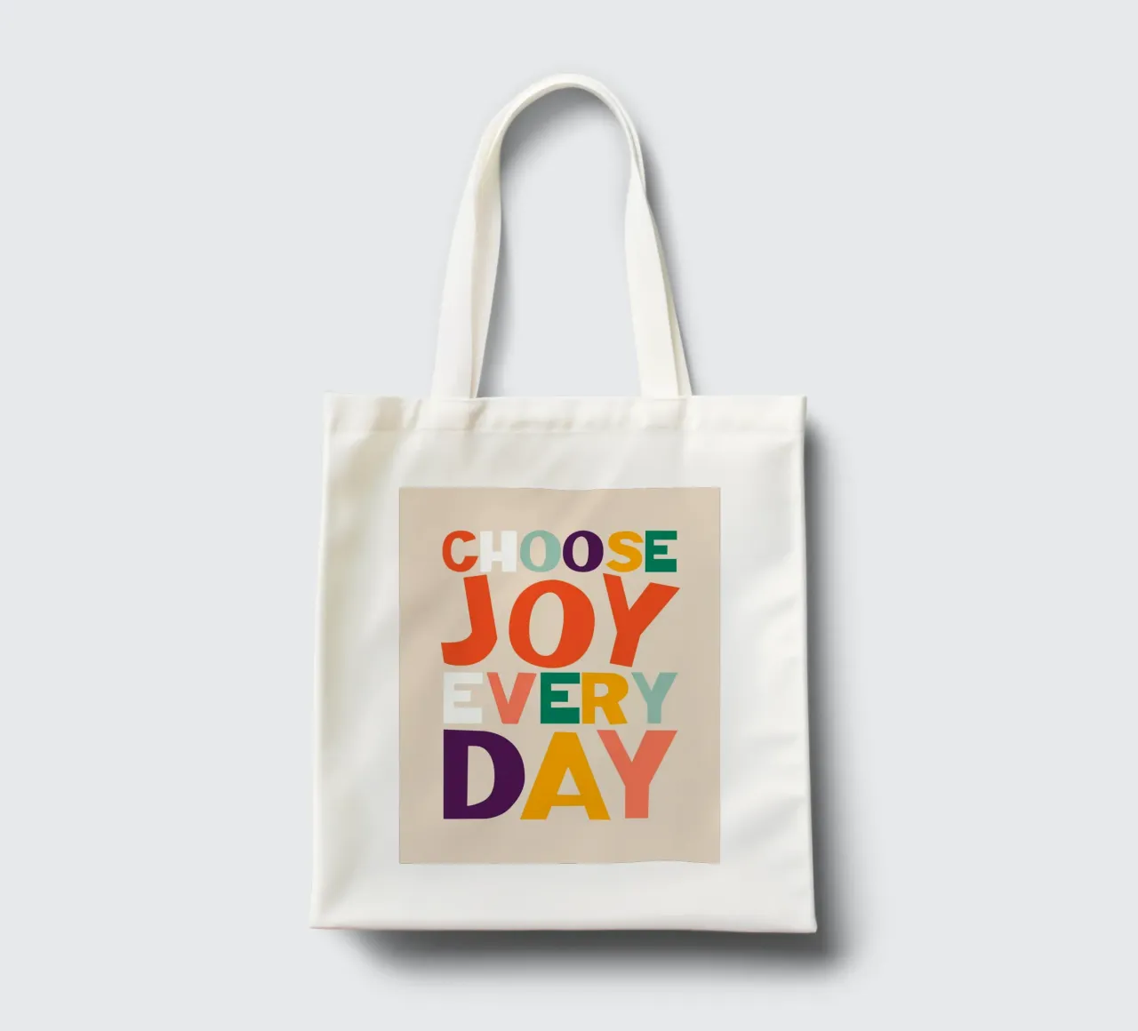 Choose Joy Every Day borsa in juta da susanapaz
