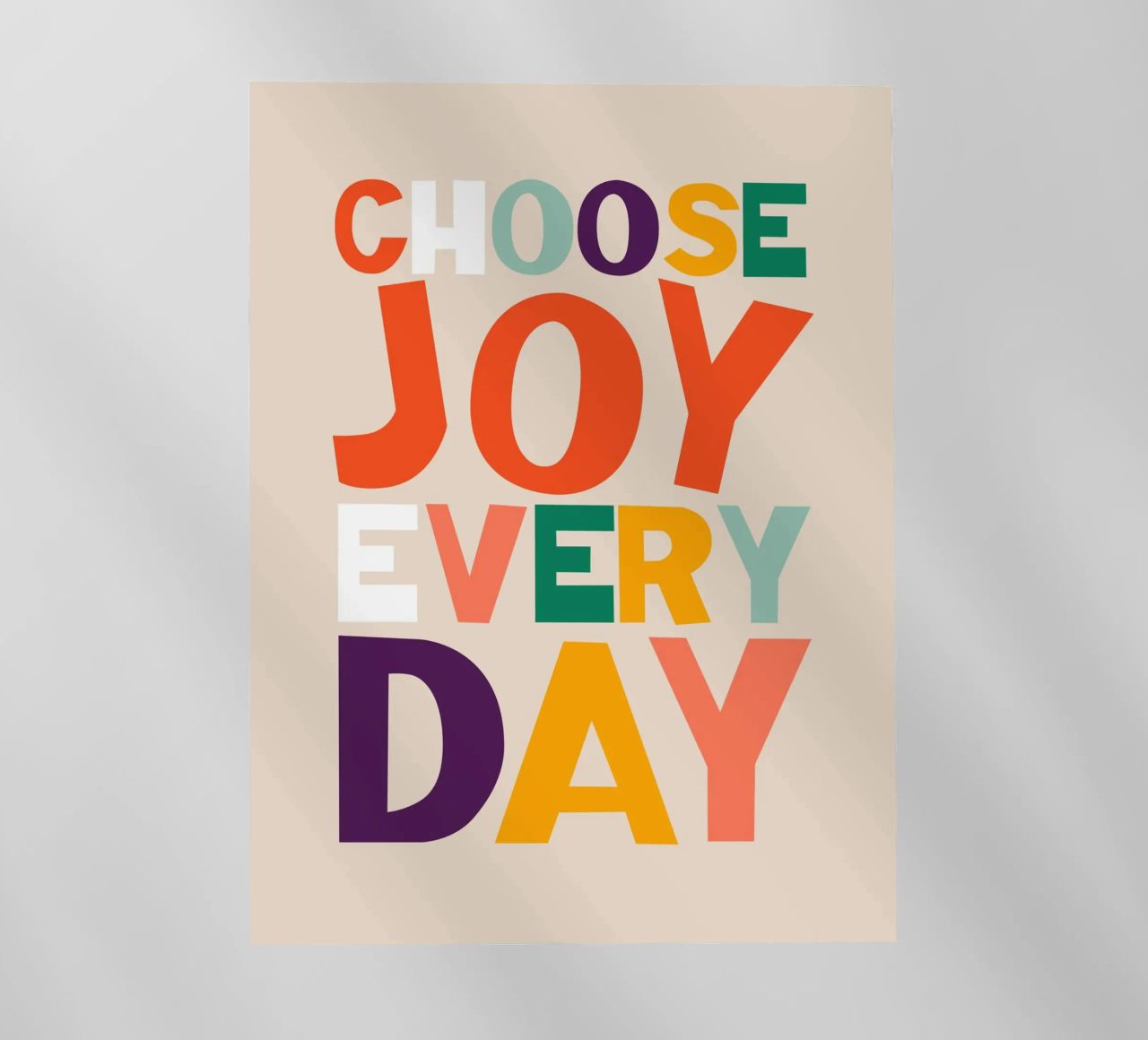 Choose Joy Every Day film rétro-éclairé de susanapaz