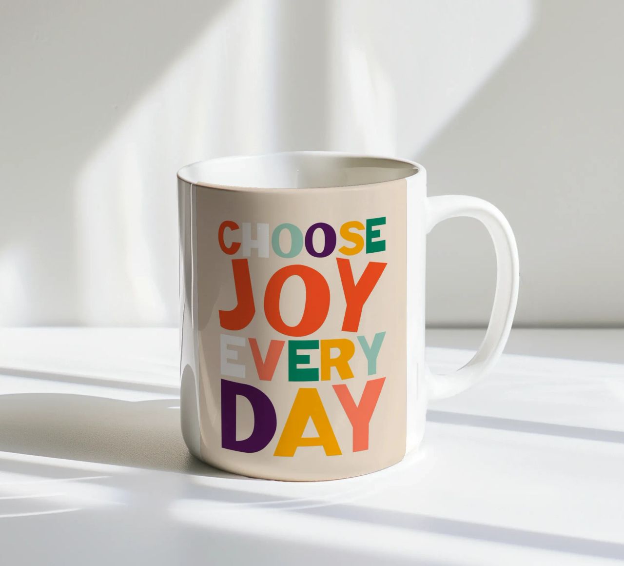 Choose Joy Every Day mug en céramique de susanapaz