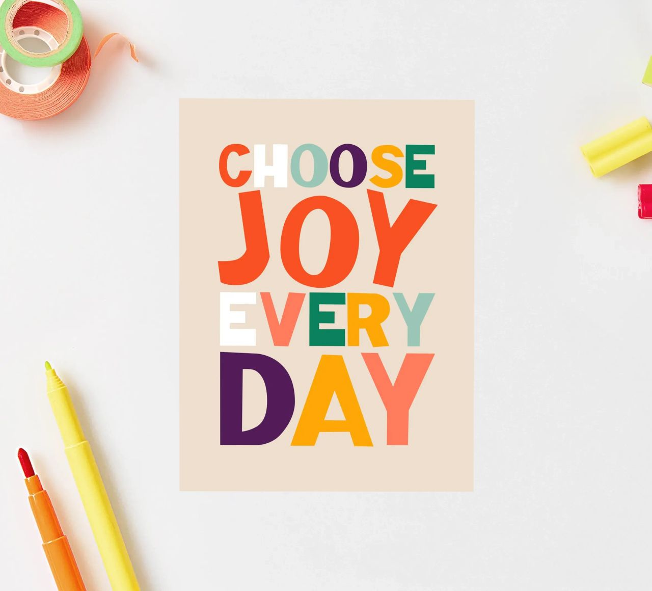 Choose Joy Every Day autocollant de susanapaz