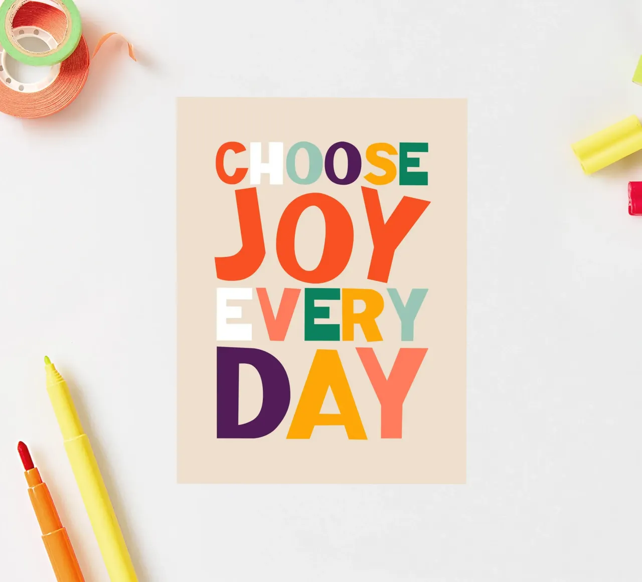 Choose Joy Every Day adesivo da susanapaz