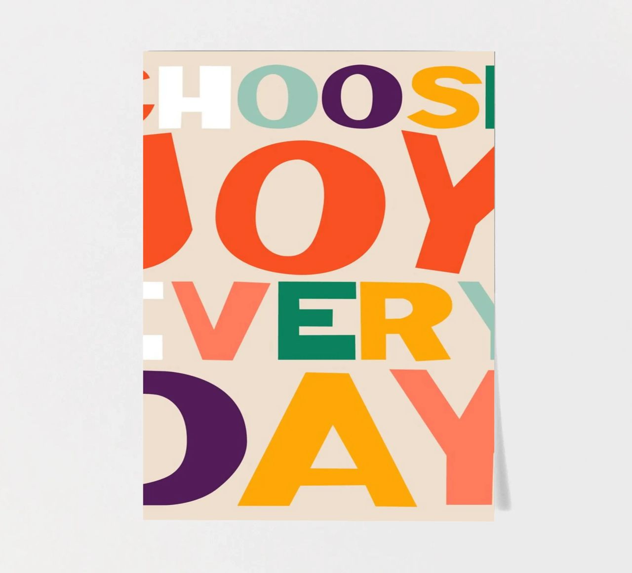 Choose Joy Every Day planche autocollant de susanapaz