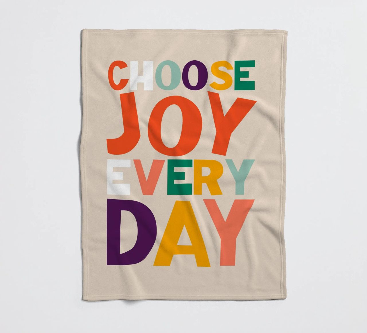 Choose Joy Every Day plaid polaire de susanapaz