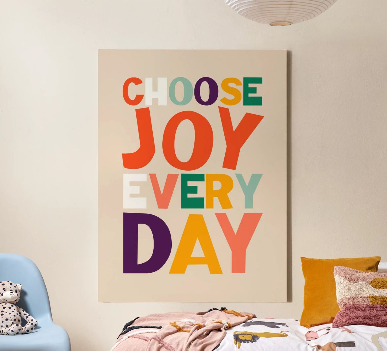 Choose Joy Every Day toile de susanapaz