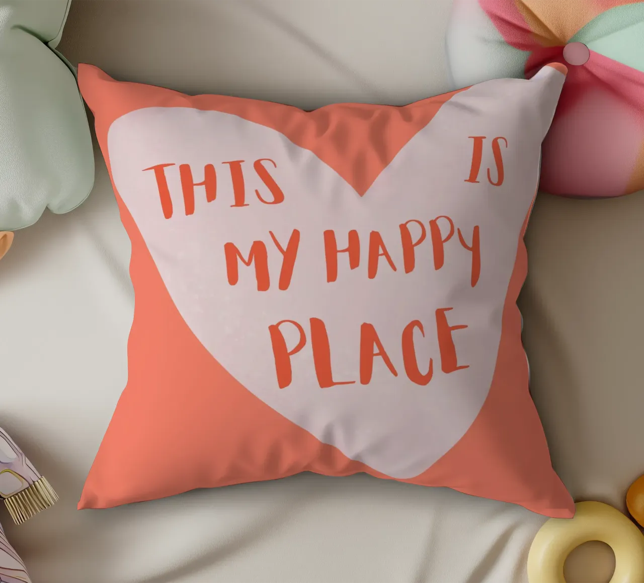 This is my happy place cuscino da designsbysophia
