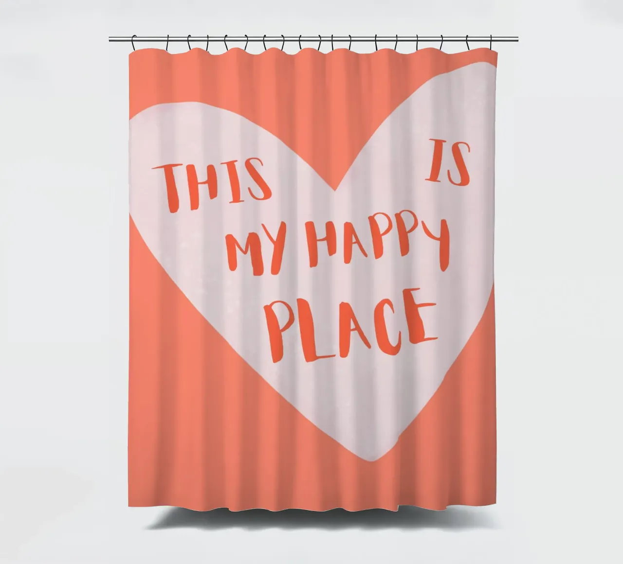 This is my happy place Duschvorhang von designsbysophia