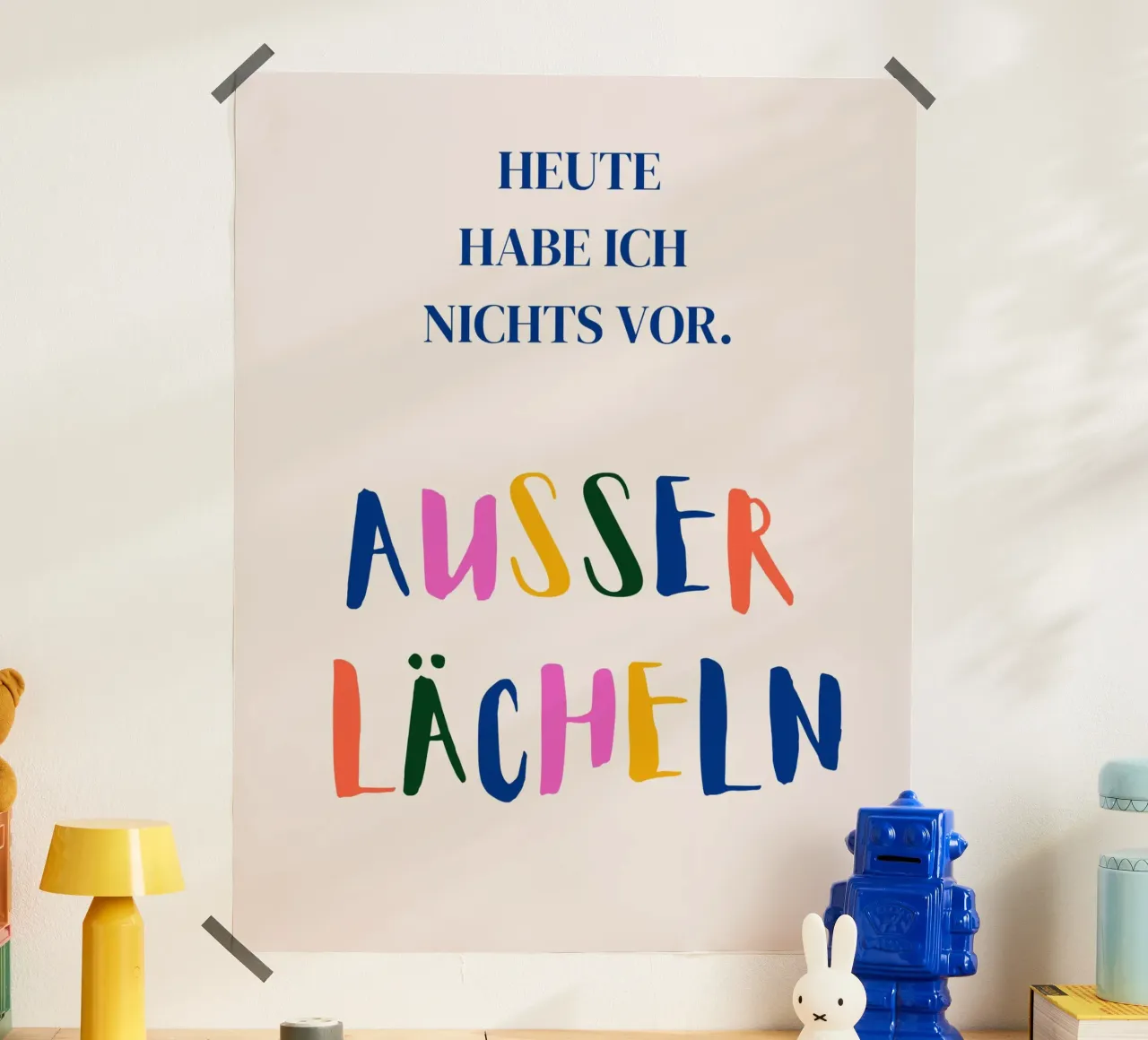 Heute habe ich nichts vor, außer lächeln. carta hahnemühle da designsbysophia