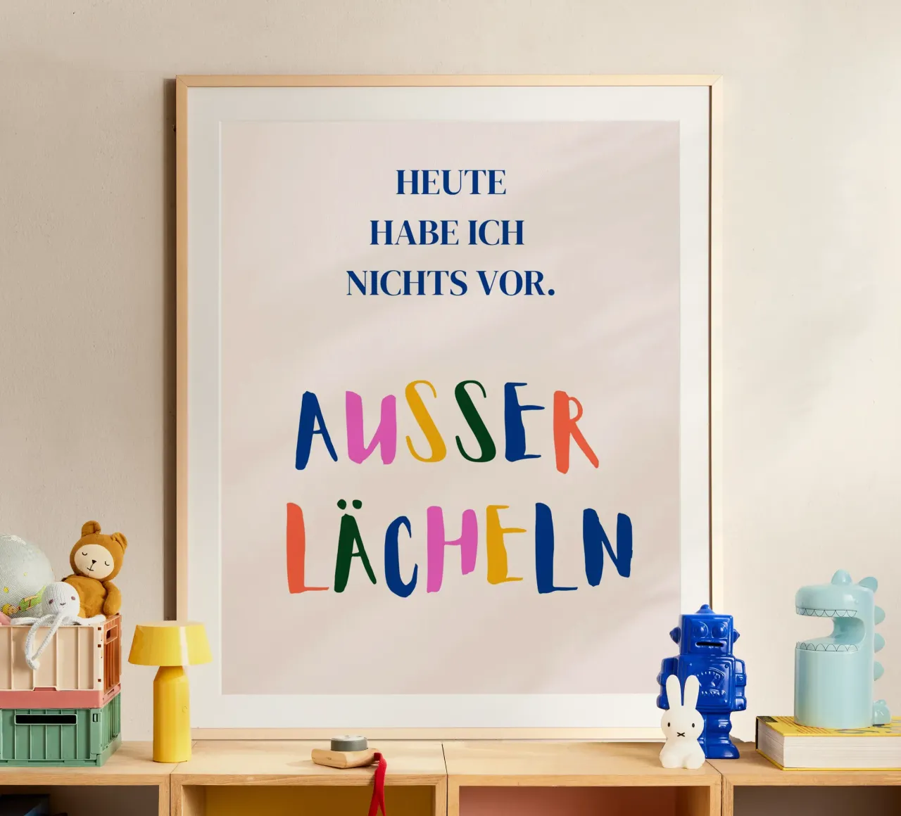 Heute habe ich nichts vor, außer lächeln. carta hahnemühle da designsbysophia