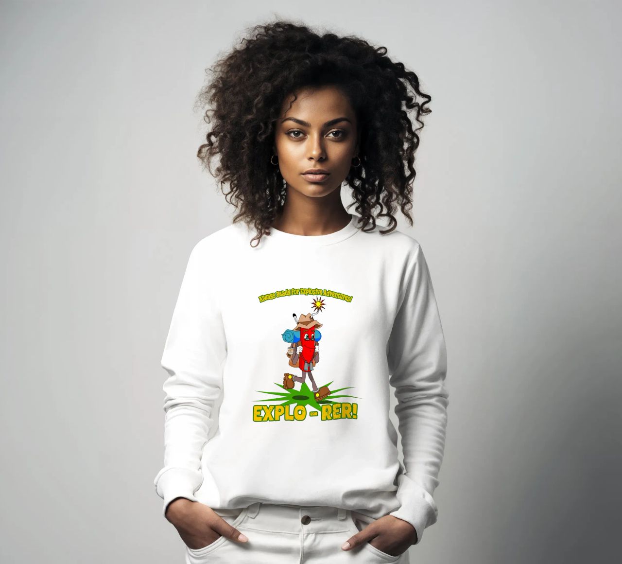 Explo-rer Funny Adventures Escursionista ed escursionista felpa da sillyindustries