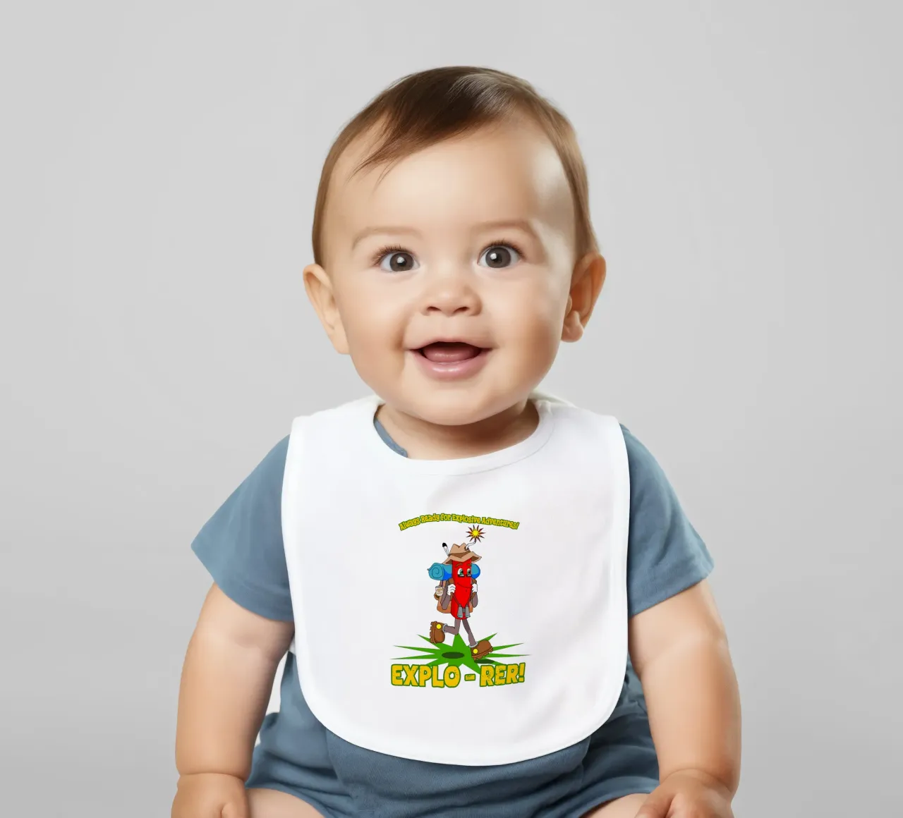 Explo-rer Funny Adventures Wanderer und Ausflügler Babylätzchen von sillyindustries