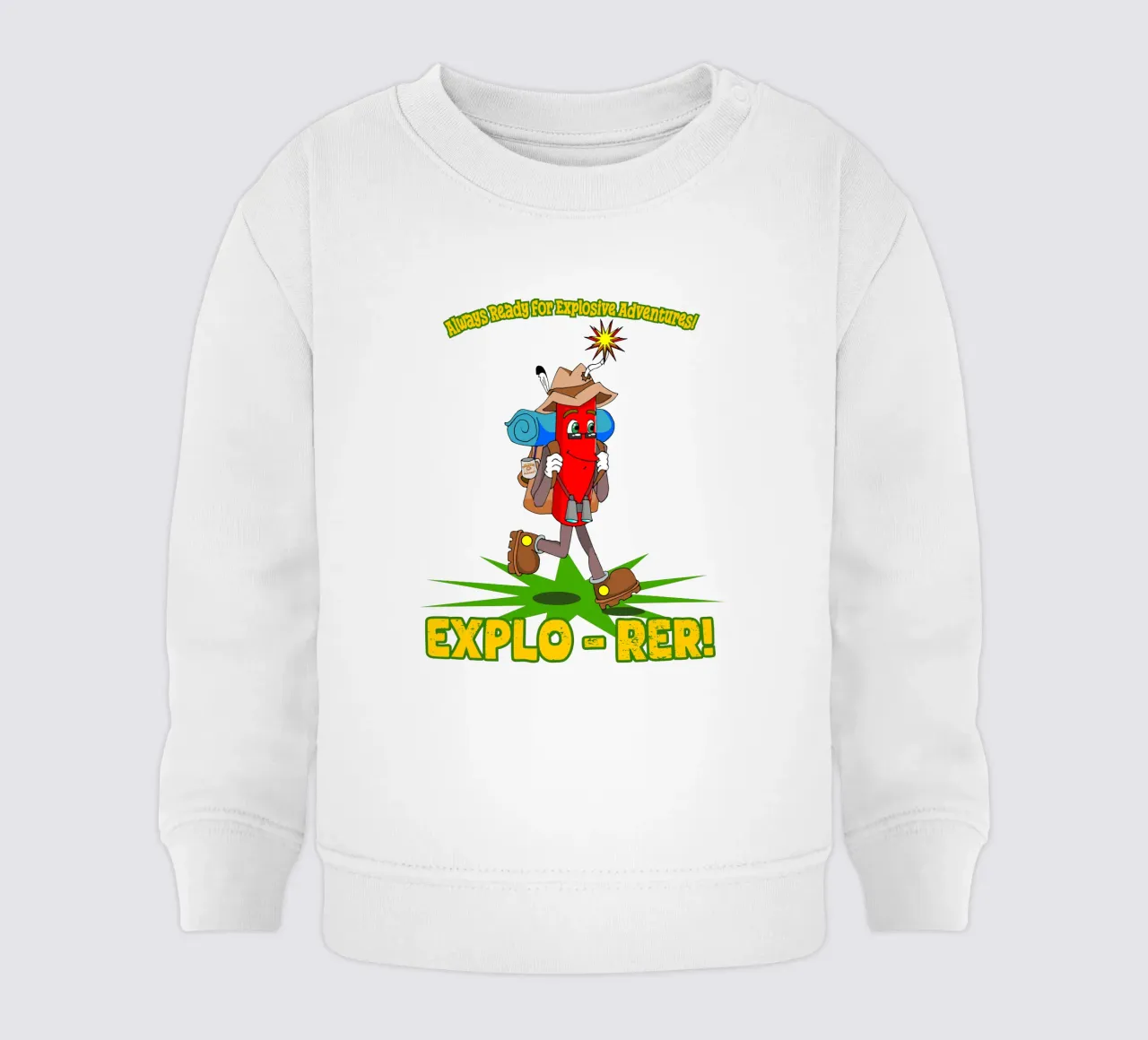 Explo-rer Funny Adventures Escursionista ed escursionista felpa neonato da sillyindustries