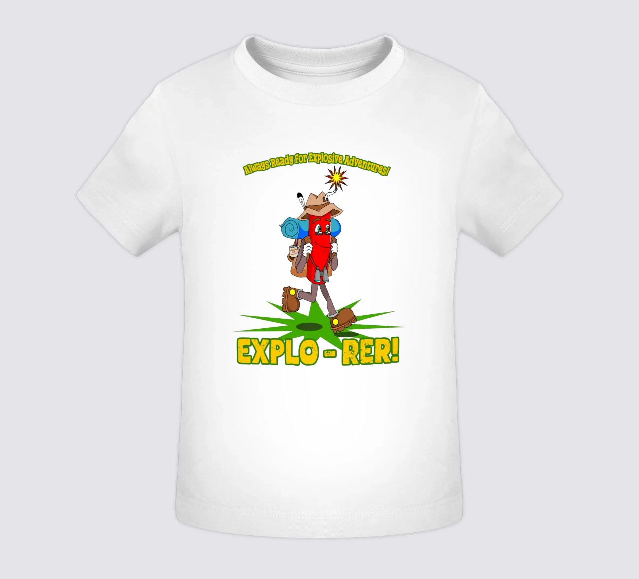 Explo-rer Funny Adventures Escursionista ed escursionista maglietta neonato da sillyindustries