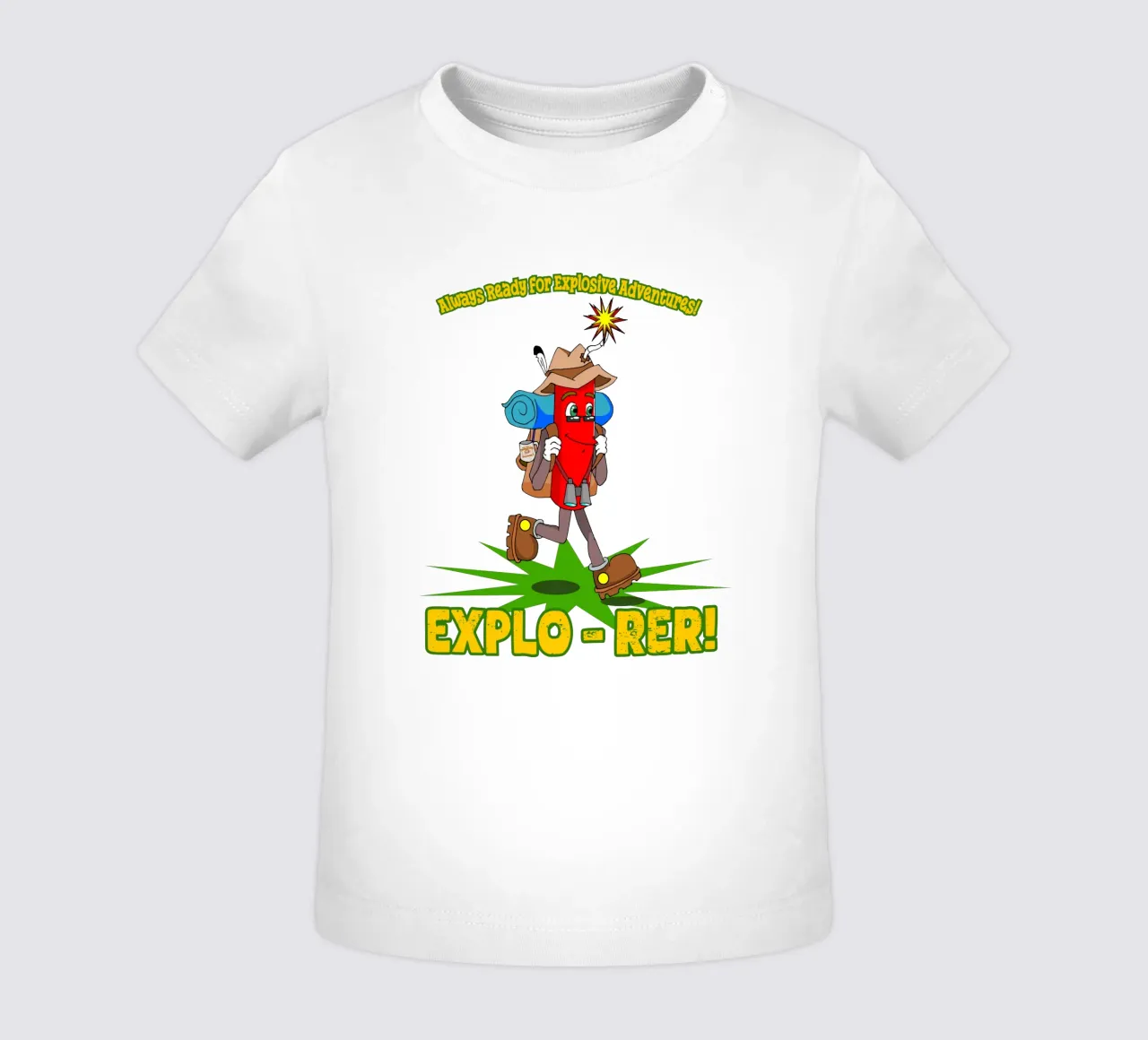 Explo-rer Funny Adventures Hiker and Excursion baby t-shirt by sillyindustries
