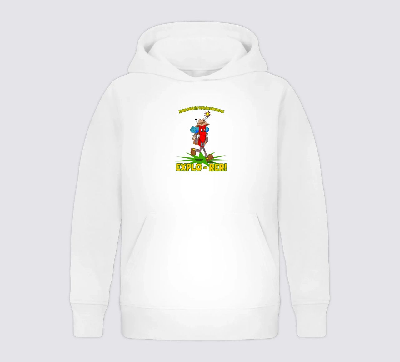 Explo-rer Funny Adventures Escursionista ed escursionista felpa bambino con cappuccio da sillyindustries