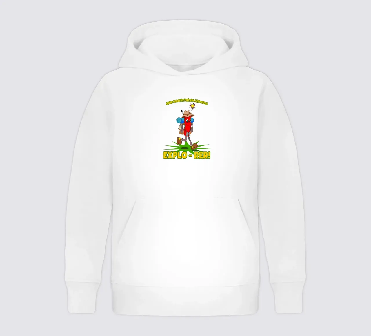 Explo-rer Funny Adventures Wanderer und Ausflügler Kinder Hoodie von sillyindustries