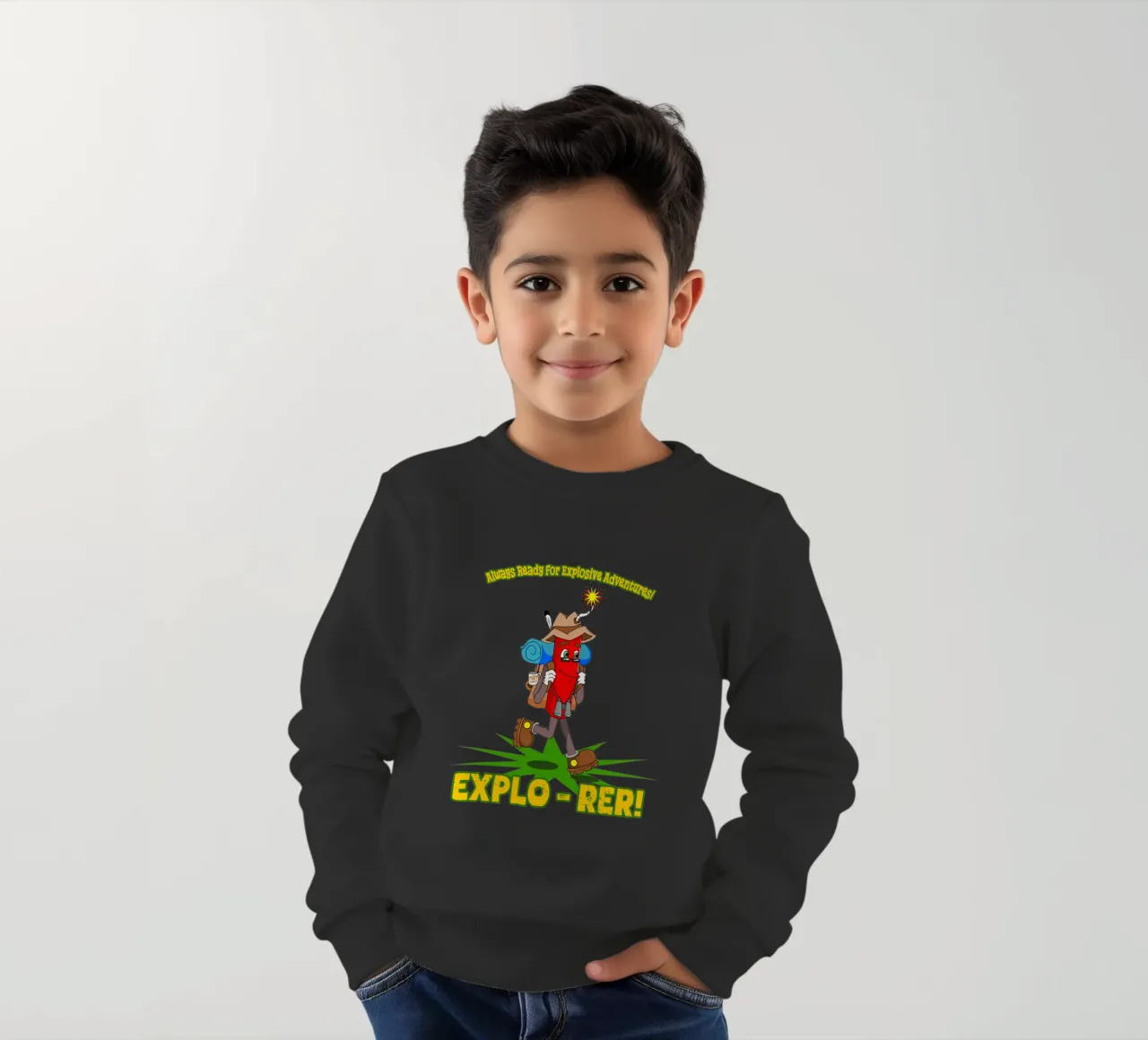 Explo-rer Funny Adventures Escursionista ed escursionista felpa bambino da sillyindustries