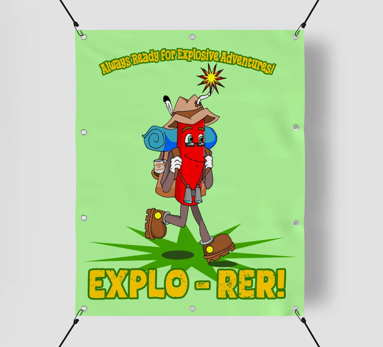 Explo-rer Funny Adventures Escursionista ed escursionista telo in pvc da sillyindustries
