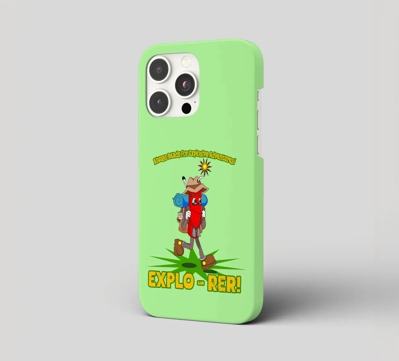 Explo-rer Funny Adventures Escursionista ed escursionista cover iphone da sillyindustries