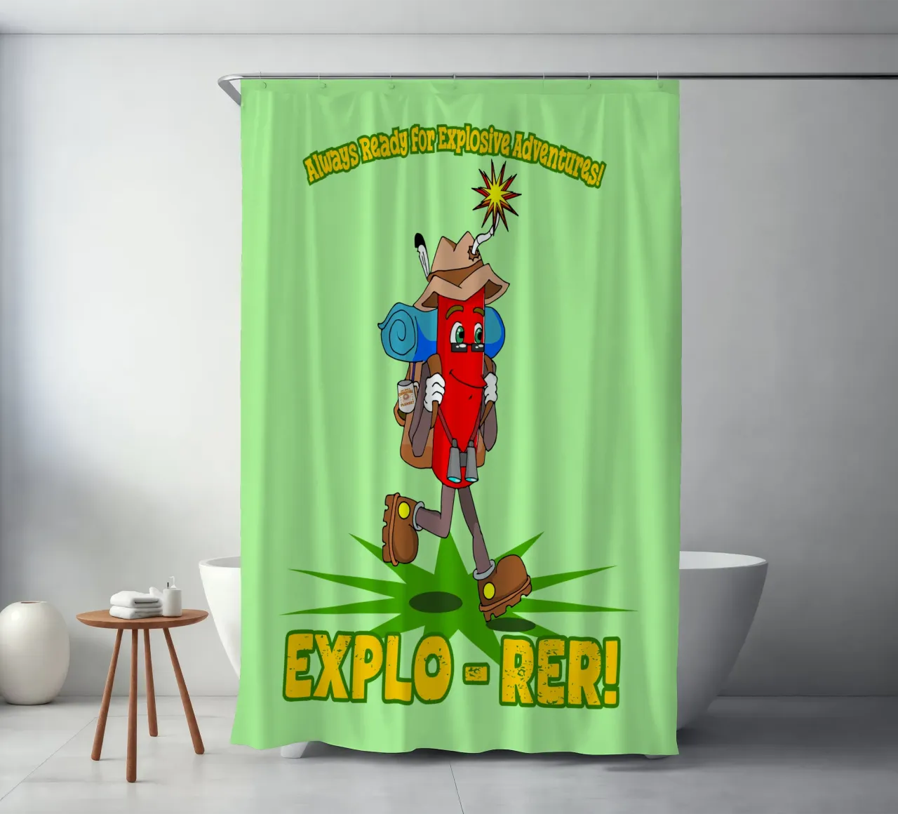 Explo-rer Funny Adventures Escursionista ed escursionista tenda da doccia da sillyindustries