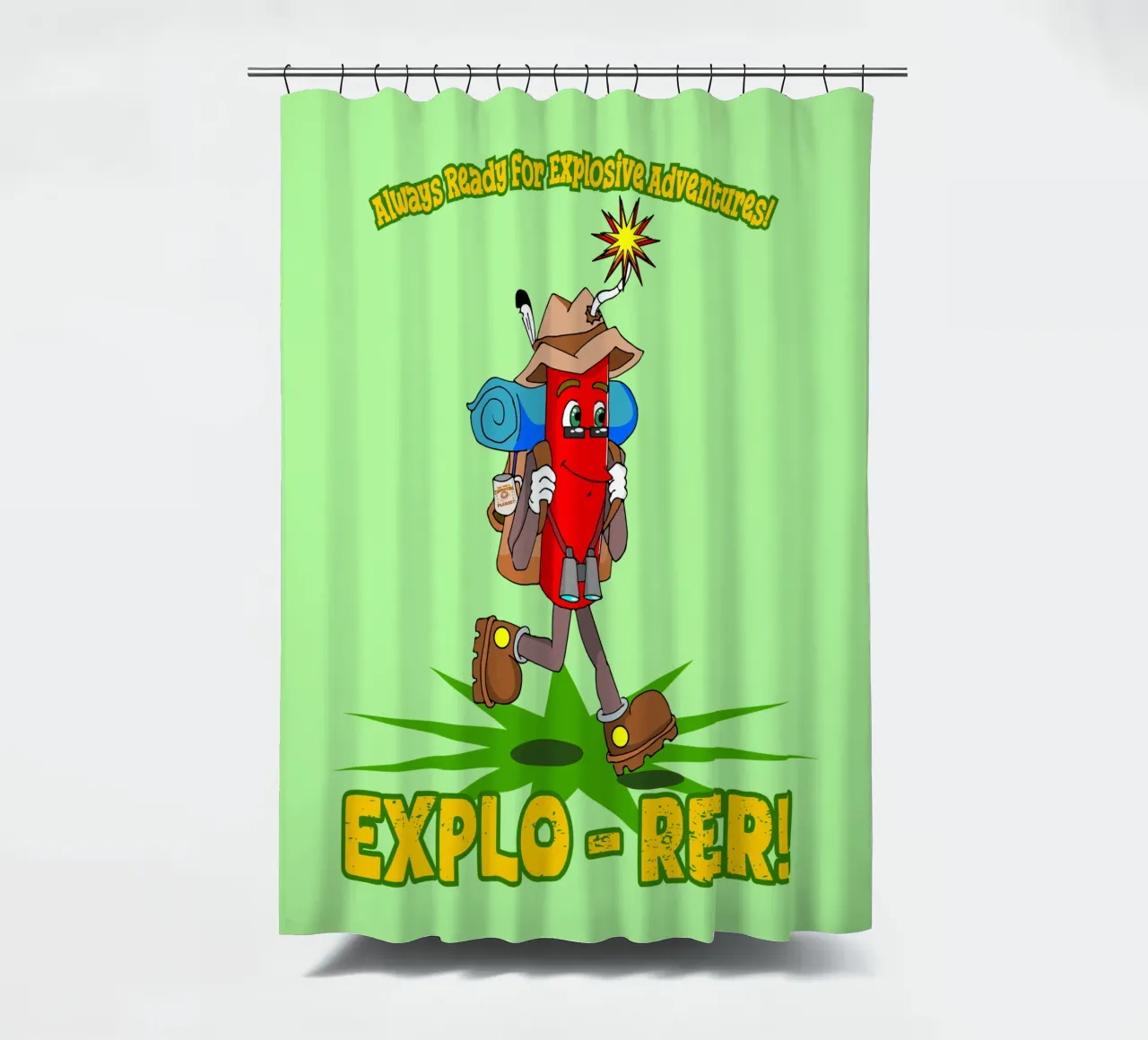 Explo-rer Funny Adventures Escursionista ed escursionista tenda da doccia da sillyindustries
