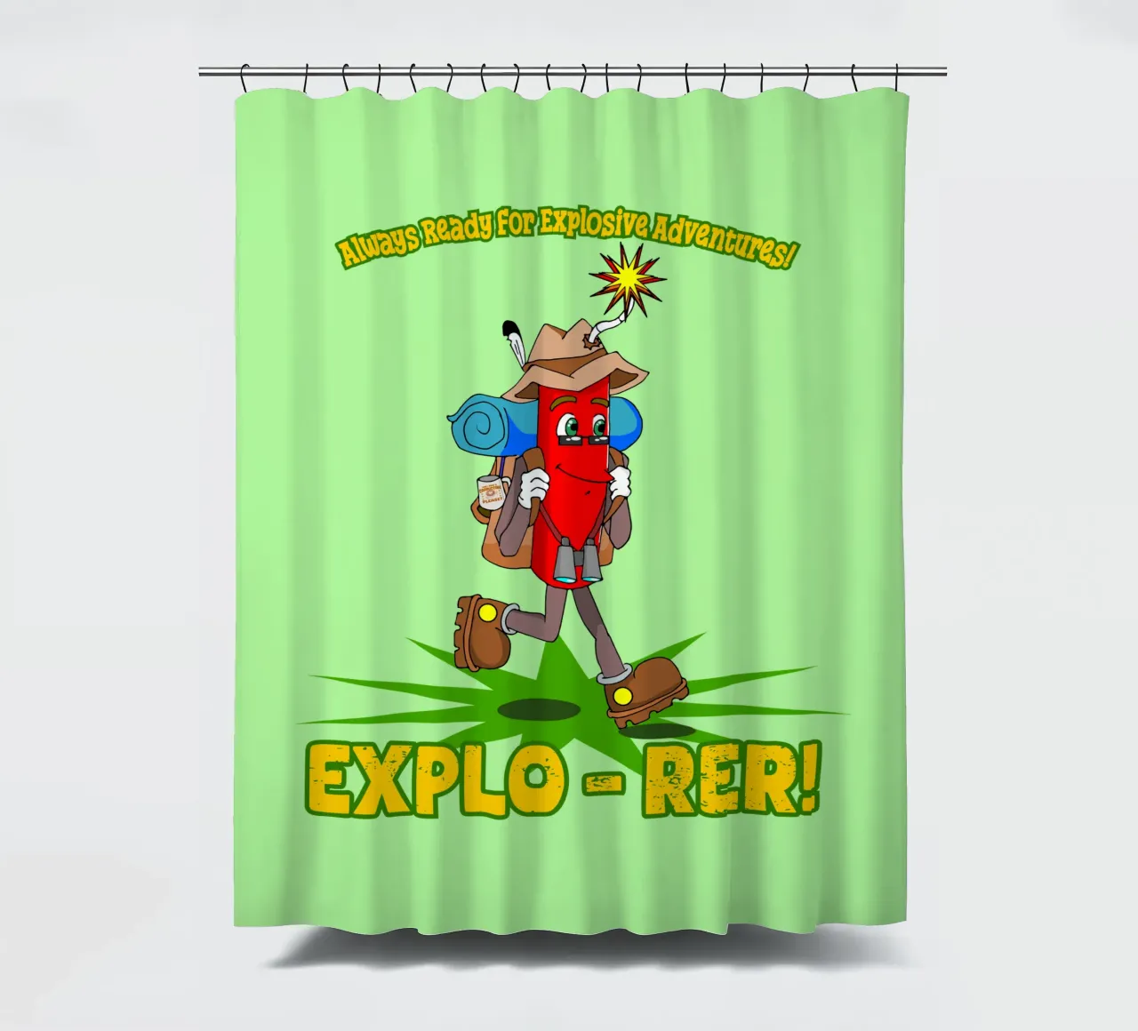 Explo-rer Funny Adventures Escursionista ed escursionista tenda da doccia da sillyindustries