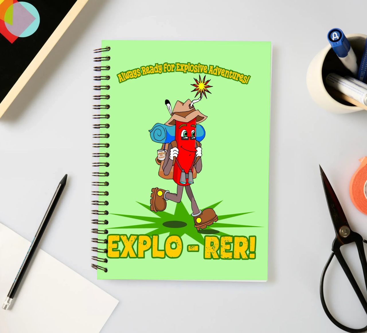 Explo-rer Funny Adventures Escursionista ed escursionista diario ad anelli da sillyindustries