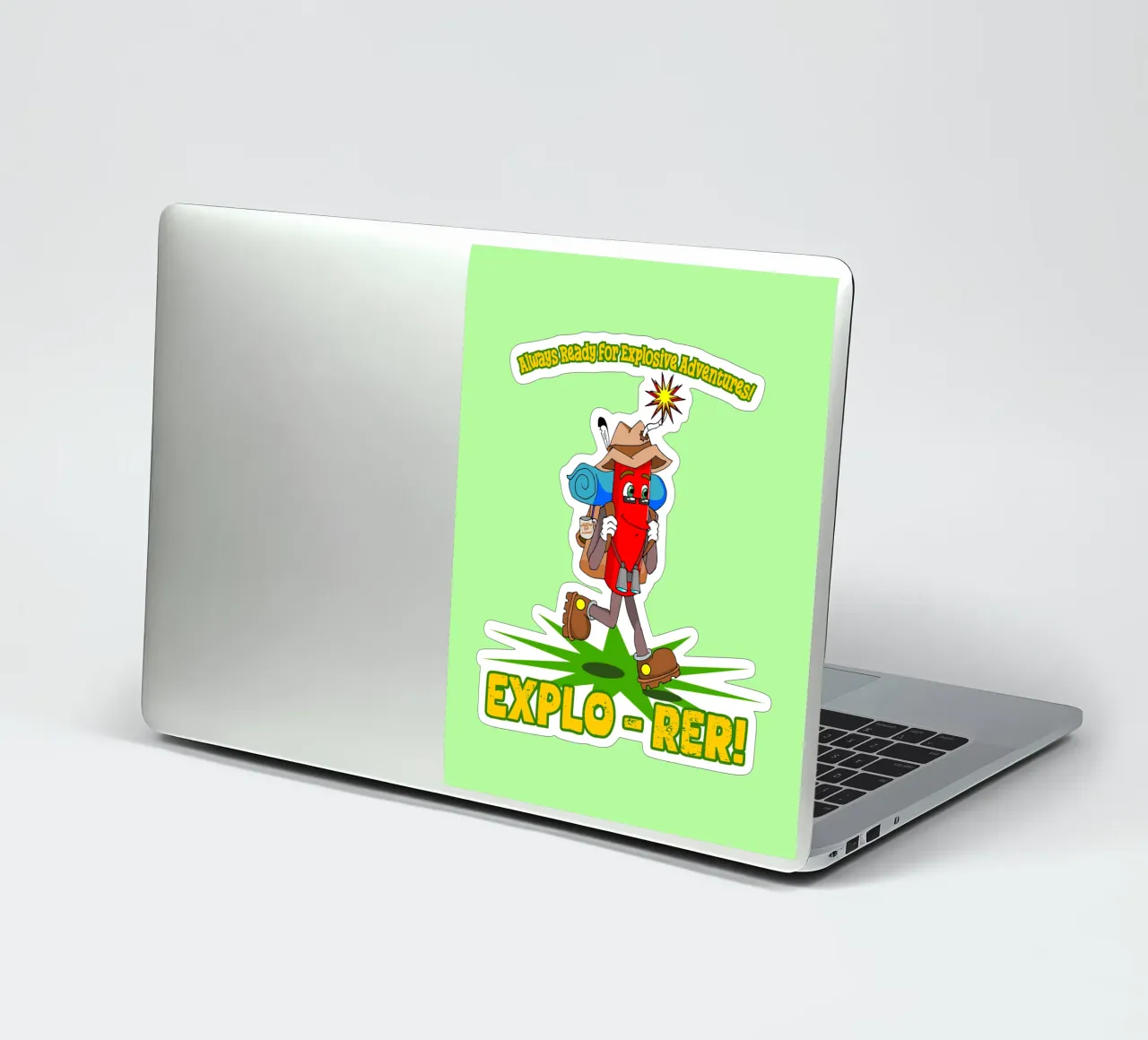 Explo-rer Funny Adventures Escursionista ed escursionista adesivo da sillyindustries