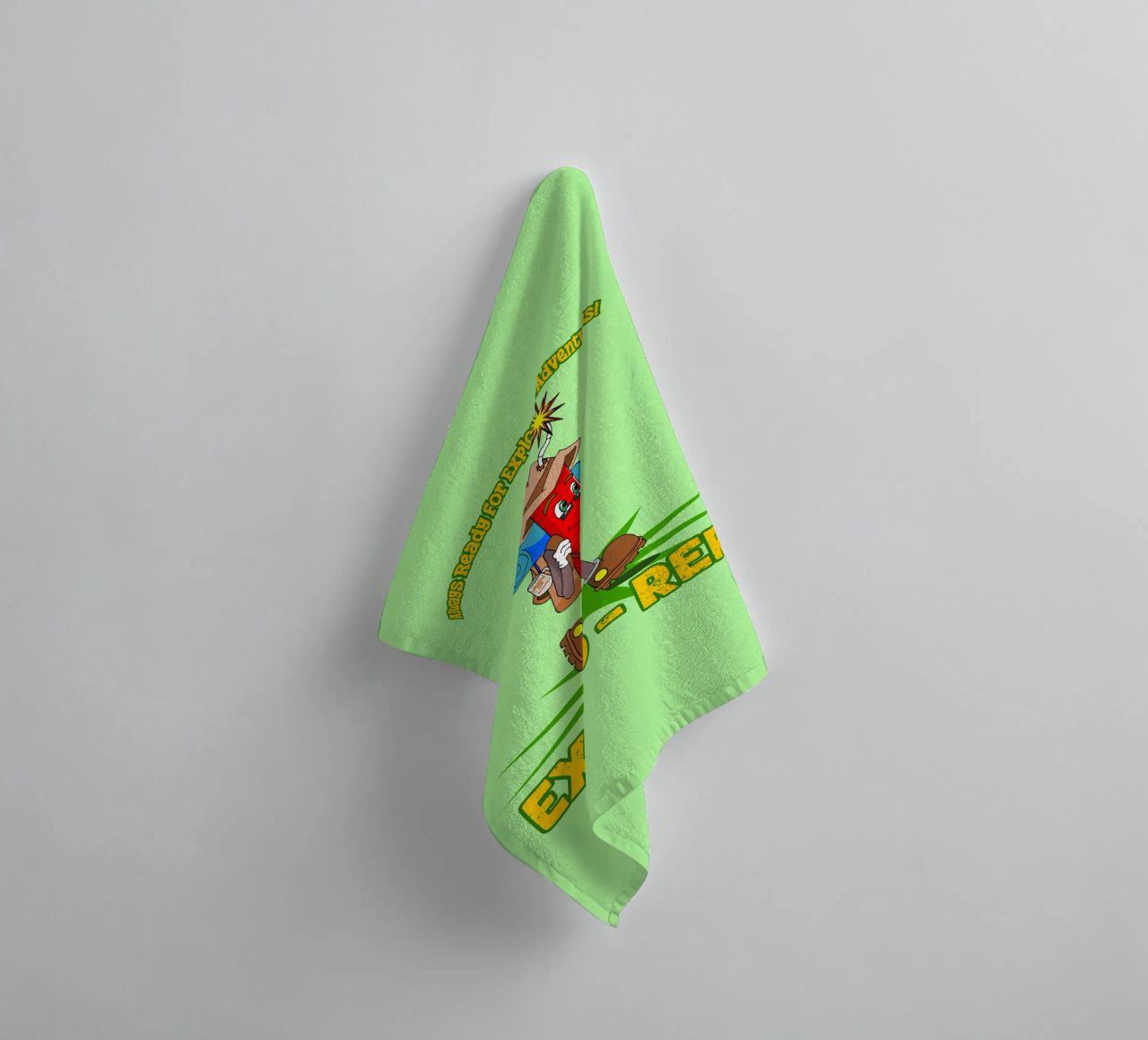 Explo-rer Funny Adventures Escursionista ed escursionista asciugamano da bagno da sillyindustries