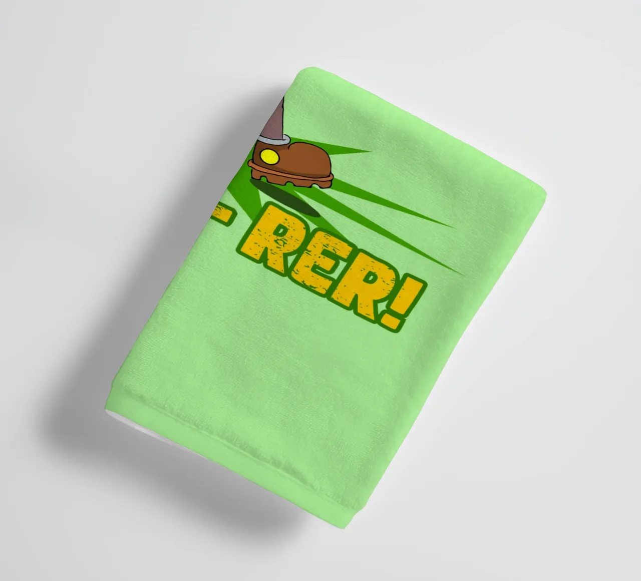 Explo-rer Funny Adventures Hiker and Excursion towel by sillyindustries