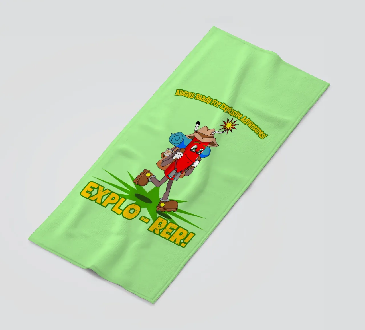 Explo-rer Funny Adventures Escursionista ed escursionista telo mare da sillyindustries