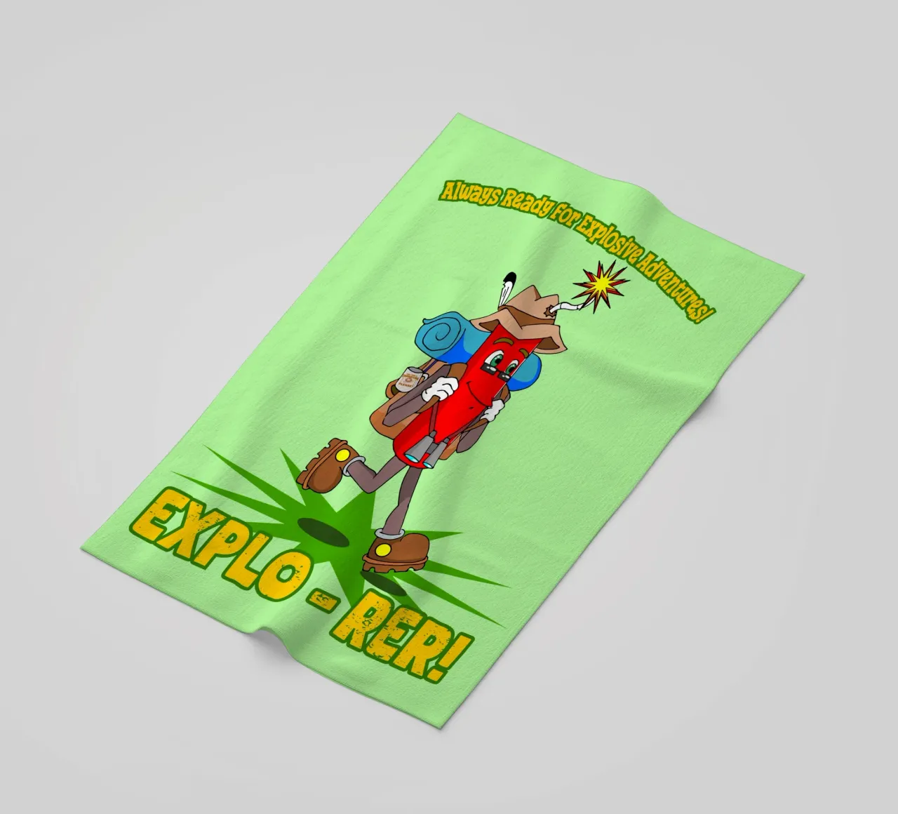 Explo-rer Funny Adventures Escursionista ed escursionista telo mare da sillyindustries