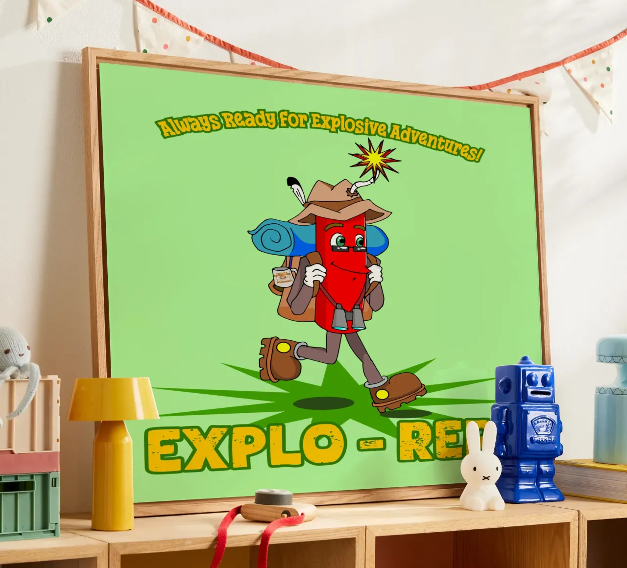 Explo-rer Funny Adventures Wanderer und Ausflügler Acryl-Glas von sillyindustries