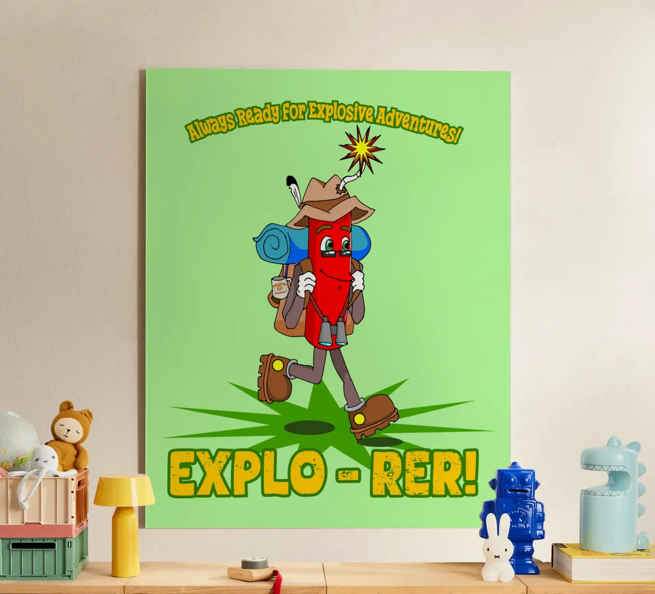 Explo-rer Funny Adventures Escursionista ed escursionista plexiglass da sillyindustries