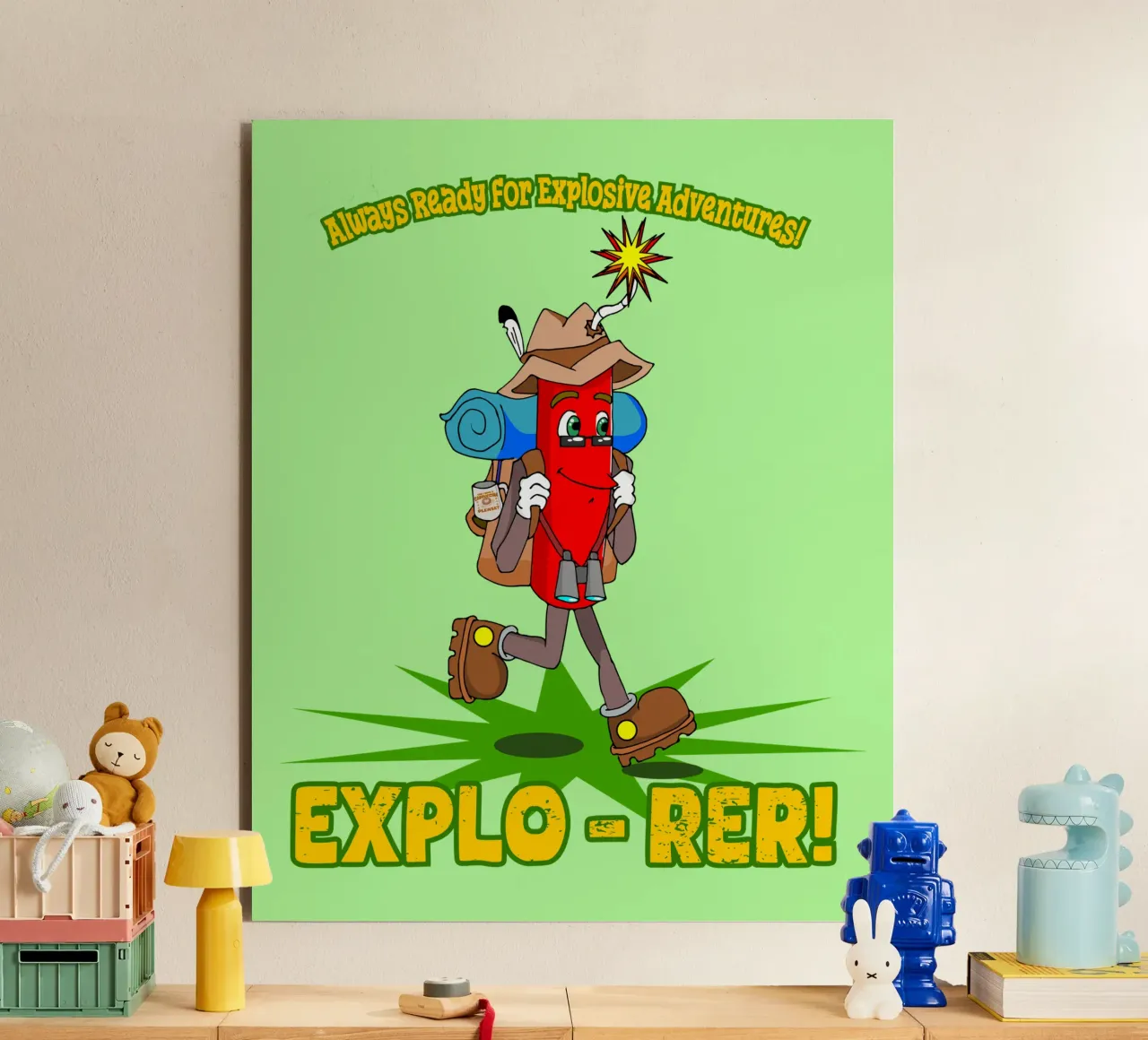 Explo-rer Funny Adventures Wanderer und Ausflügler Forex-Platte von sillyindustries