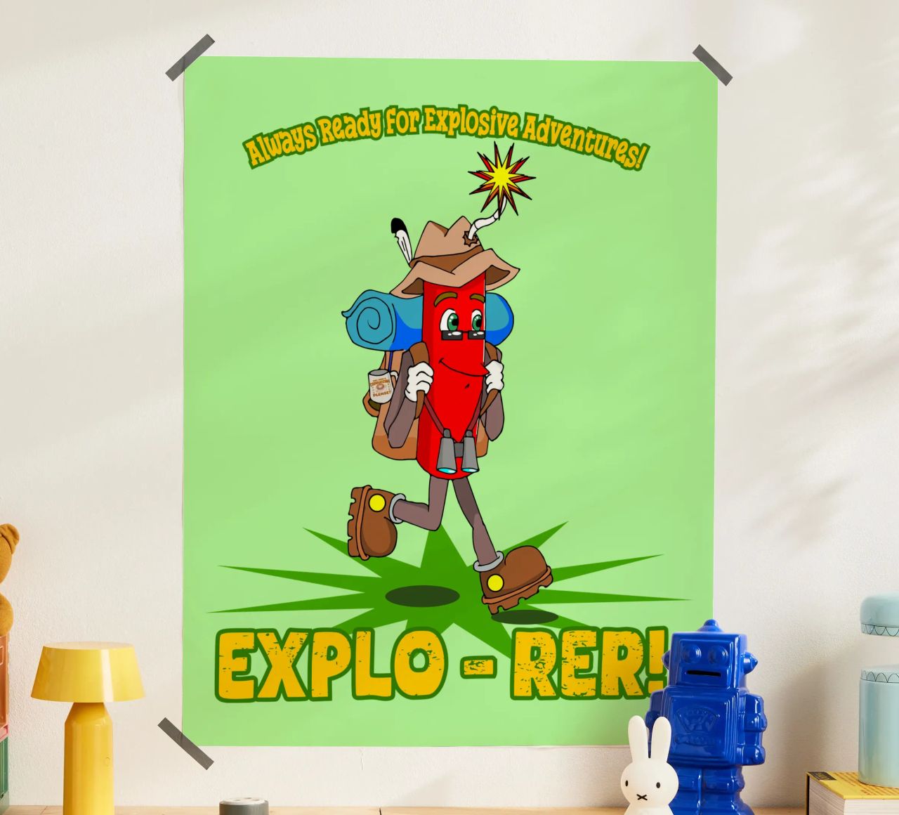 Explo-rer Funny Adventures Escursionista ed escursionista carta hahnemühle da sillyindustries