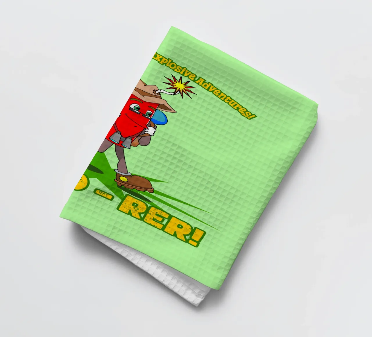 Explo-rer Funny Adventures Wanderer und Ausflügler Geschirrtuch von sillyindustries