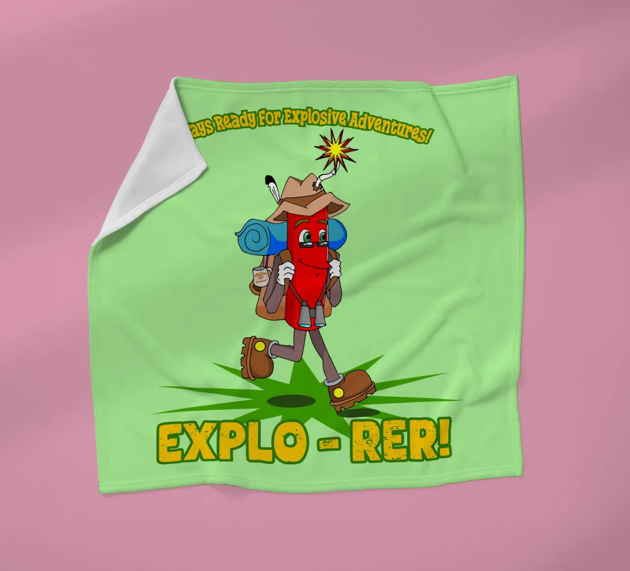 Explo-rer Funny Adventures Escursionista ed escursionista coperta in pile da sillyindustries