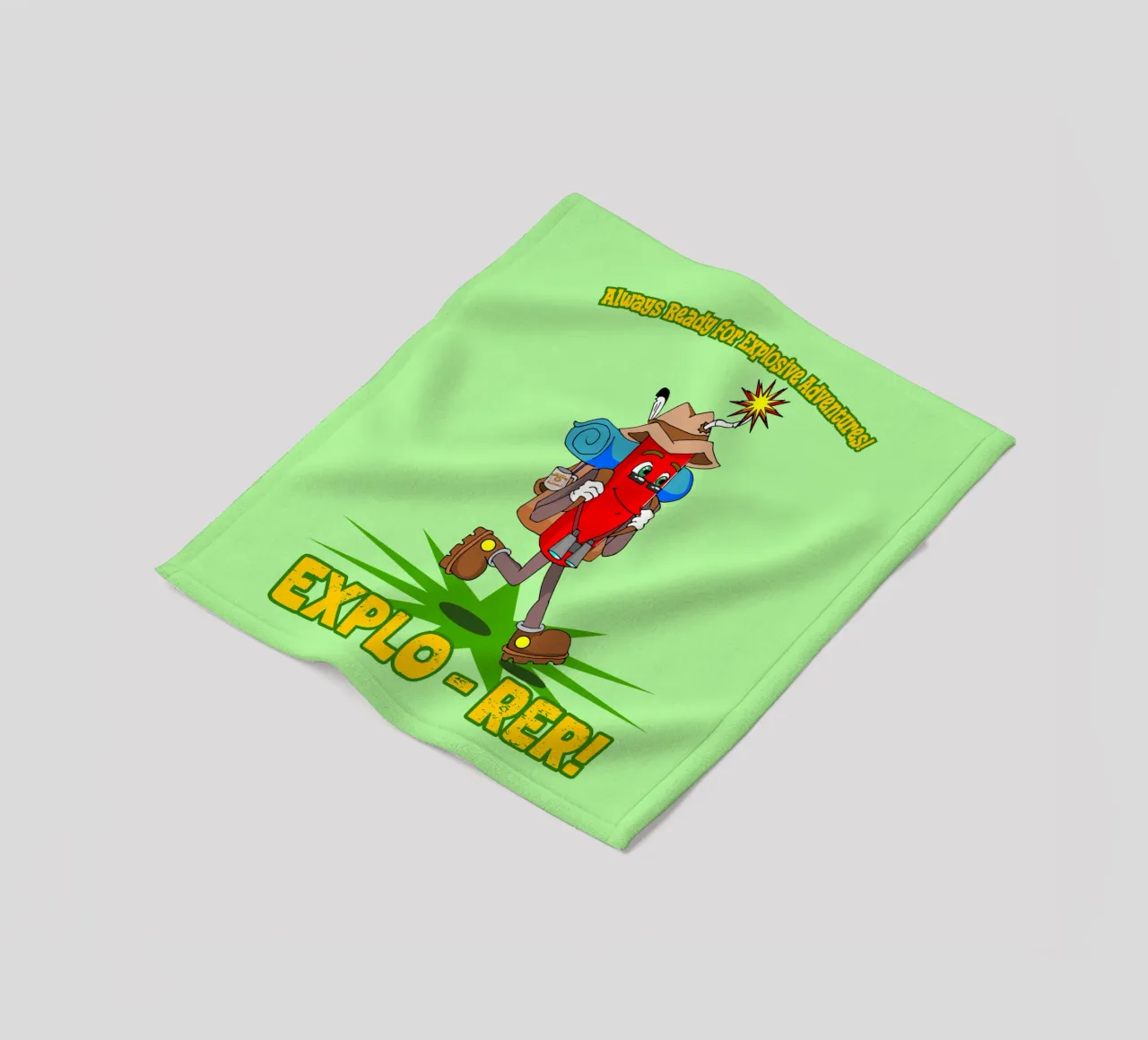 Explo-rer Funny Adventures Escursionista ed escursionista coperta in pile da sillyindustries