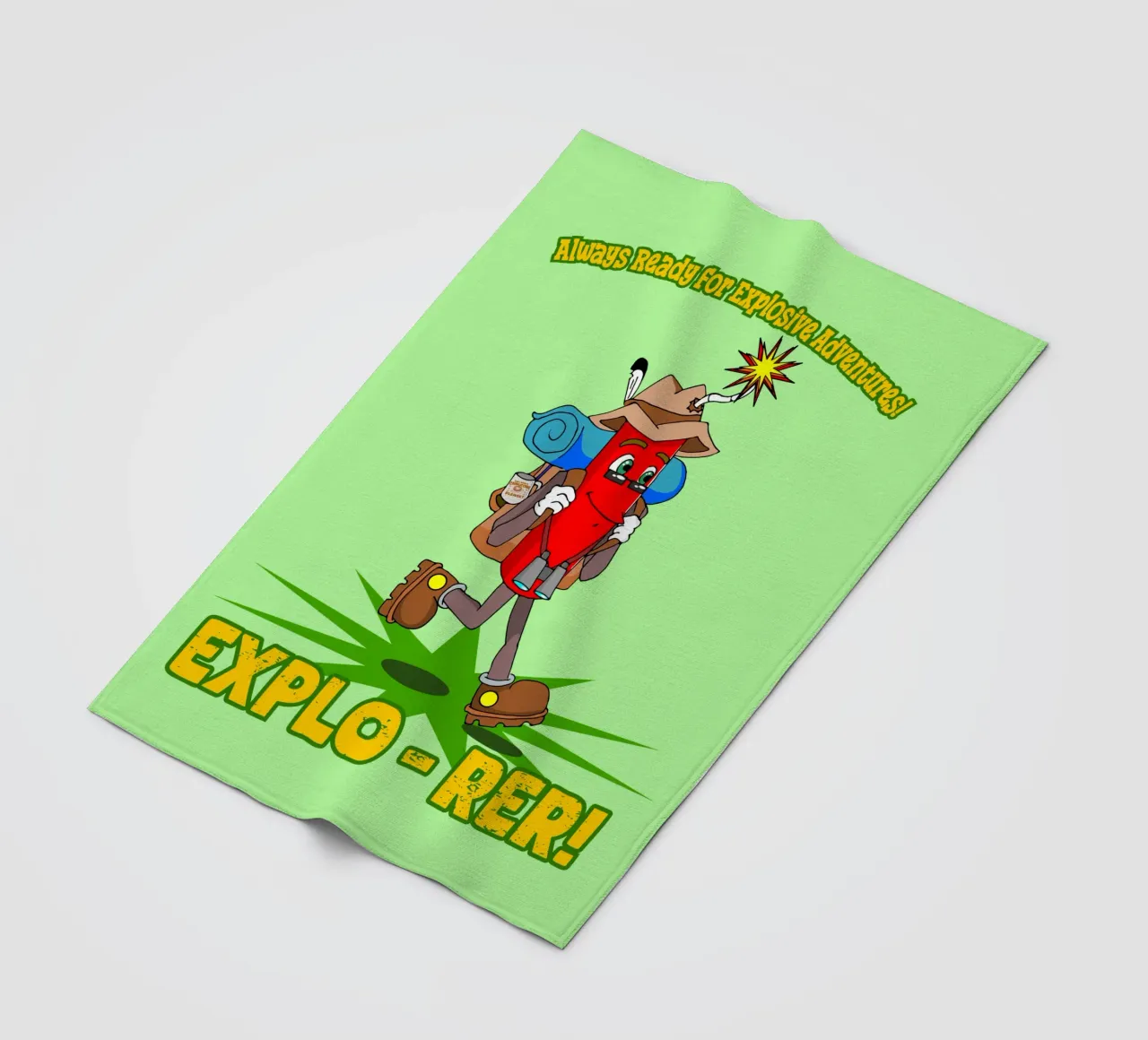 Explo-rer Funny Adventures Escursionista ed escursionista coperta in pile da sillyindustries